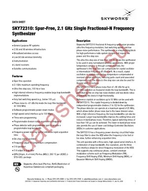 SKY72310-362LF datasheet  